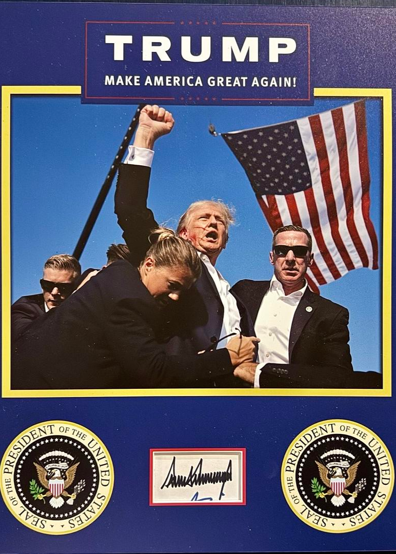 Donald Trump Signed & Matted Bookplate Cut Signature - Koschal COA #03